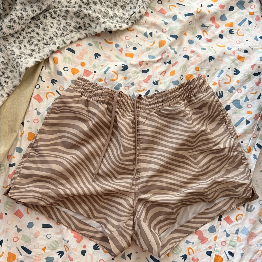 H&M Zebra Stripe Brown Swim